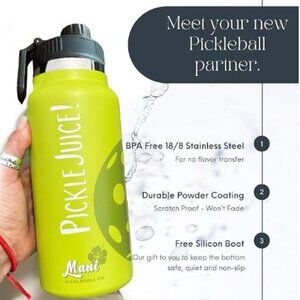 Maui Pickleball Co. Lime Green Bottle NIB